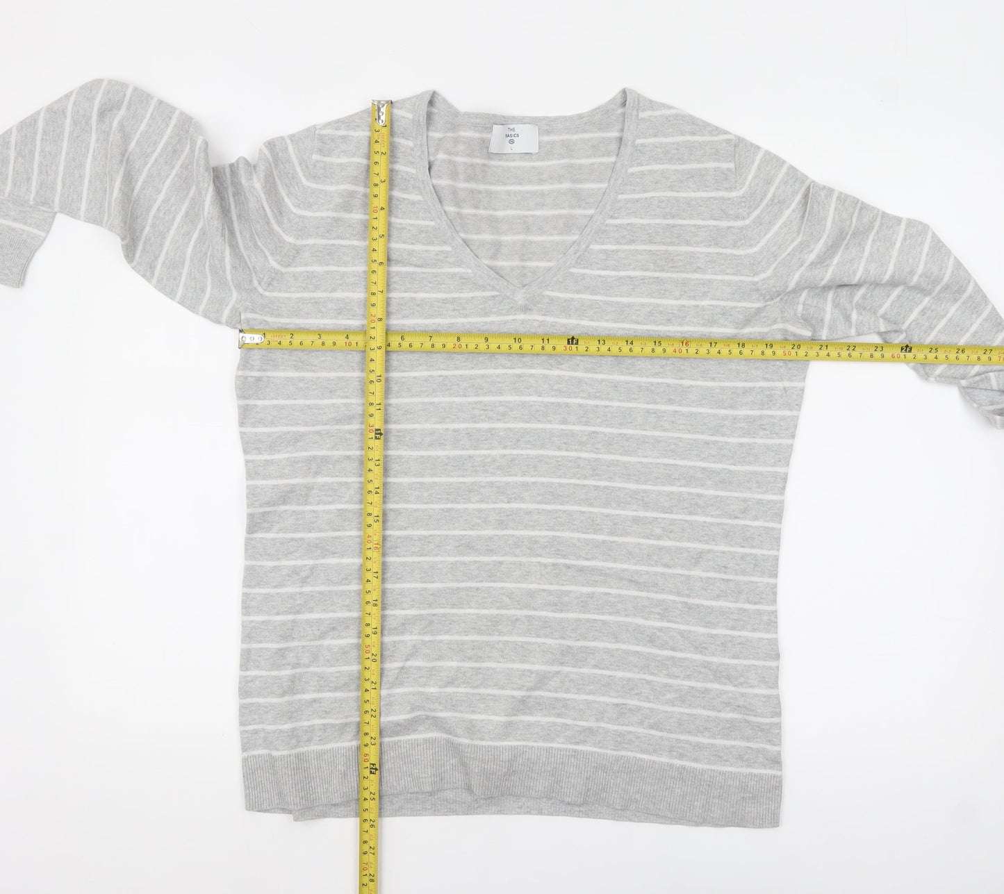 Womens UK Size L C&A Grey Pullover Jumper