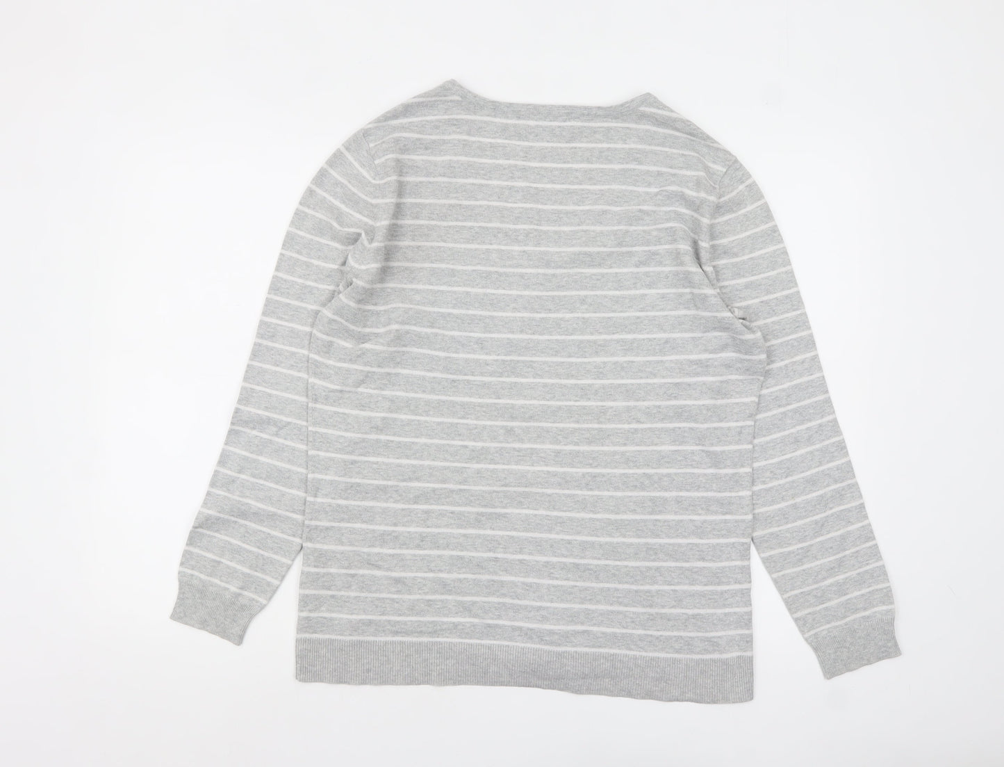 Womens UK Size L C&A Grey Pullover Jumper