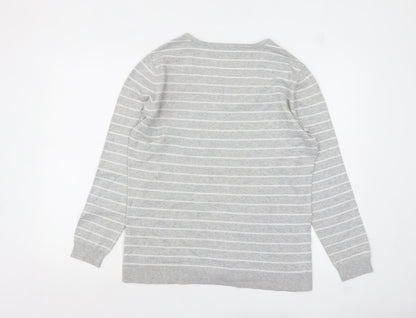 Womens UK Size L C&A Grey Pullover Jumper