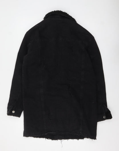 Womens UK Size 10 Denim Co. Black Denim Jacket