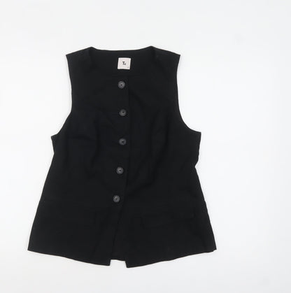 Womens UK Size 12 TU Regular Black Suit Waistcoat