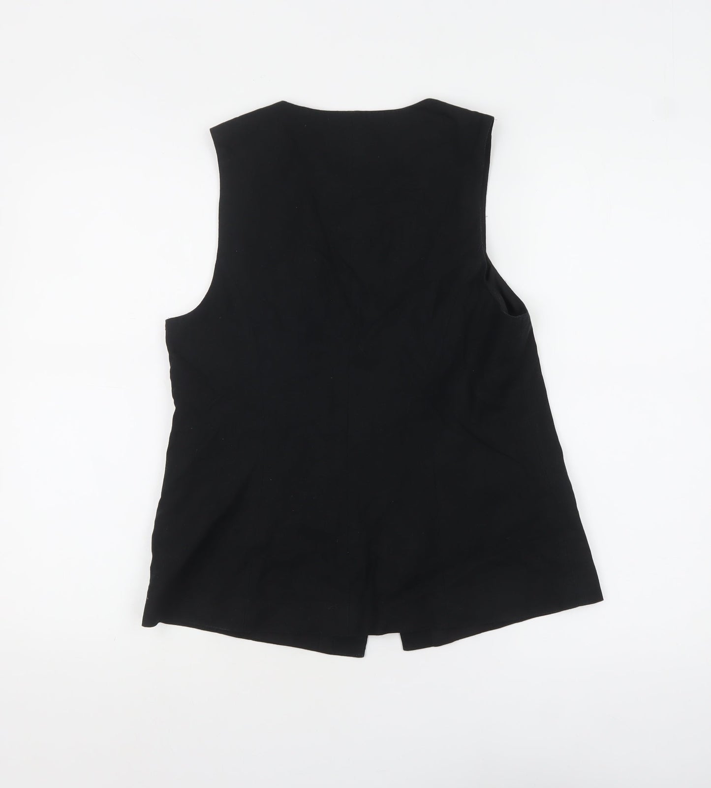 Womens UK Size 12 TU Regular Black Suit Waistcoat