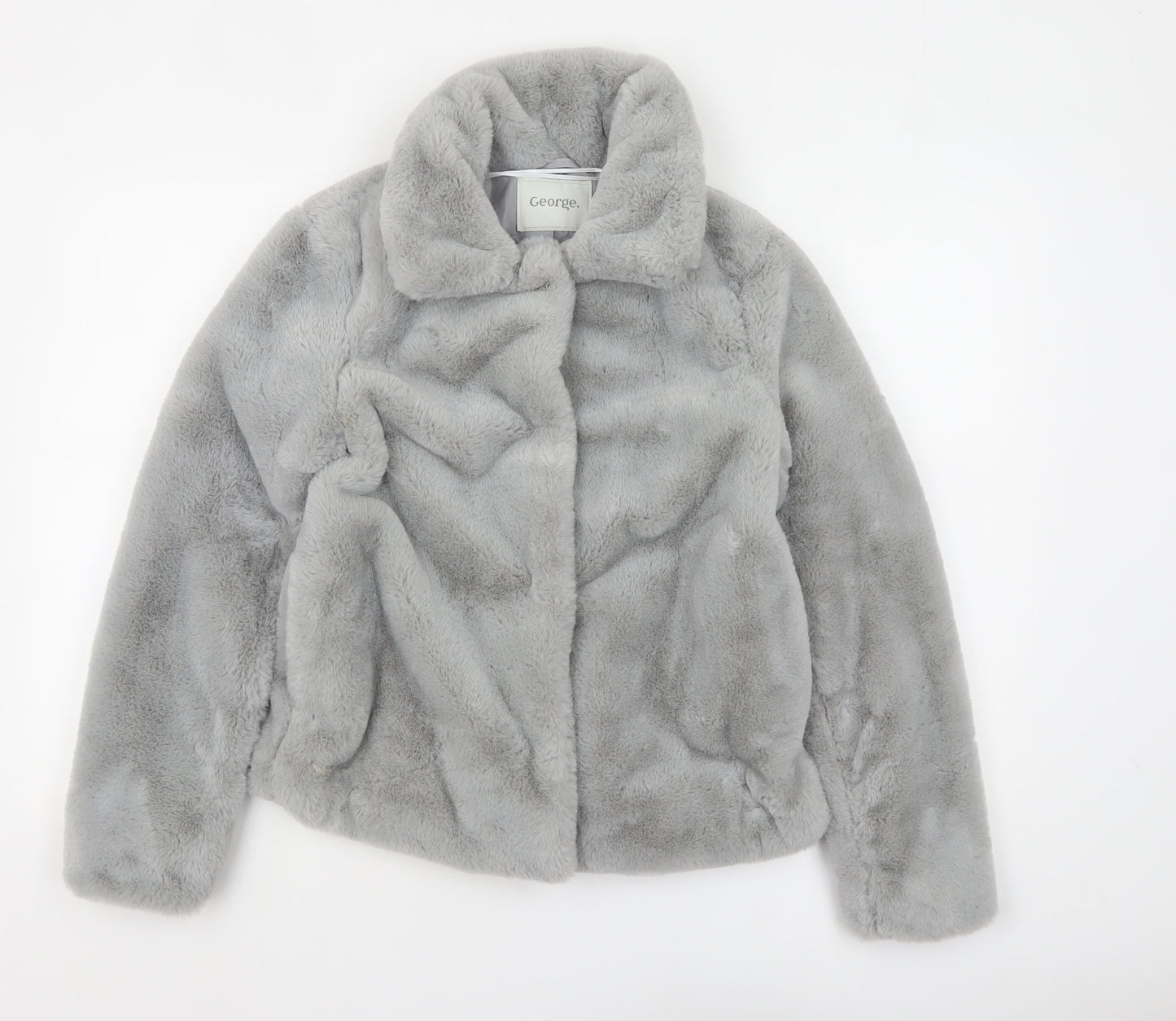 Womens UK Size XS George Grey Overcoat