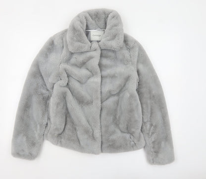 Womens UK Size XS George Grey Overcoat