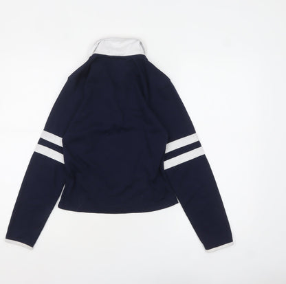 Kangol Women's Blue Collared Long Sleeve Polo Shirt Size 10