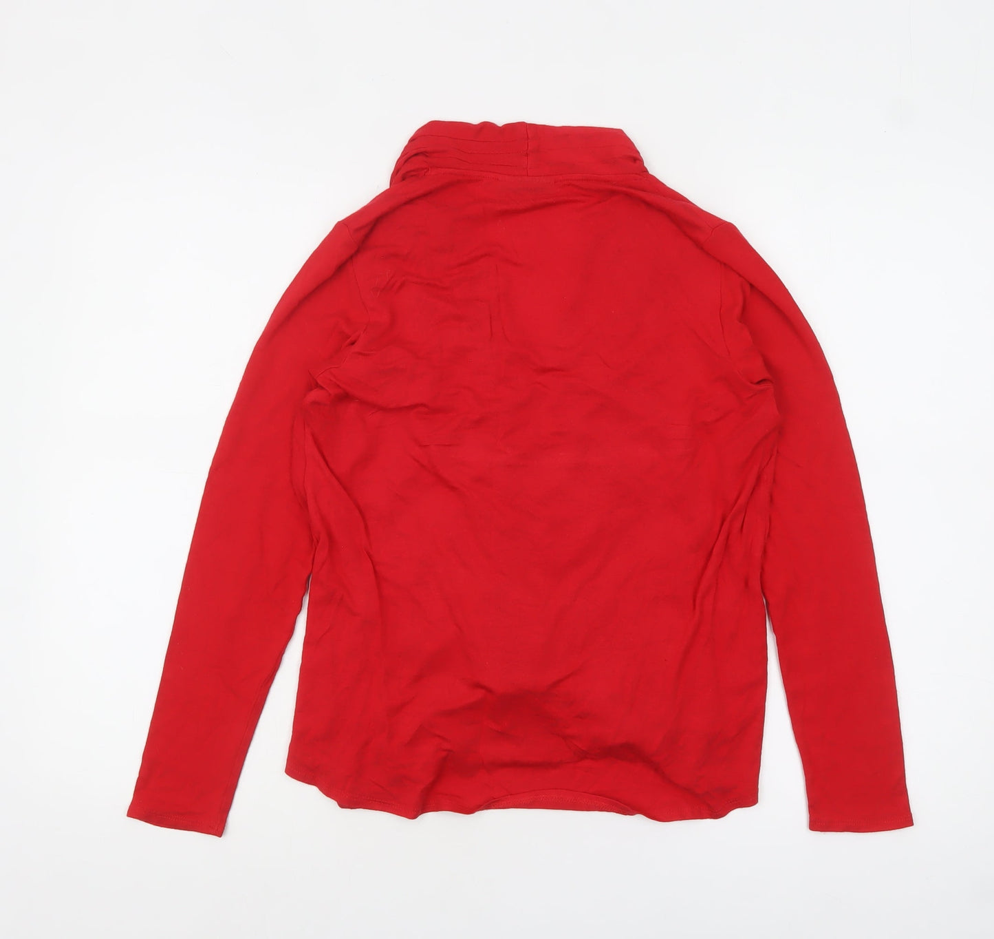 Womens UK Size 12 Wallis Red Wrap Blouse