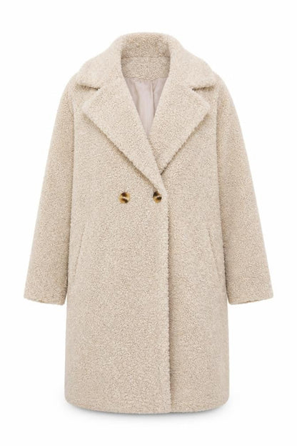 Womens UK Size 8 Gallery Beige Overcoat