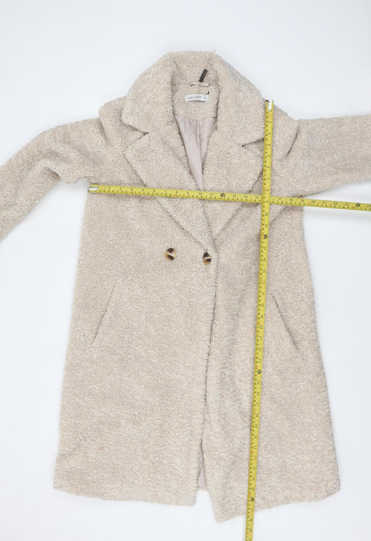 Womens UK Size 8 Gallery Beige Overcoat