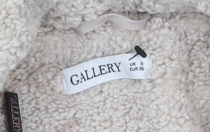 Womens UK Size 8 Gallery Beige Overcoat