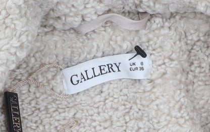 Womens UK Size 8 Gallery Beige Overcoat