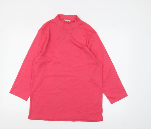 Womens UK Size 20 Cotton Traders Pink Basic T-Shirt