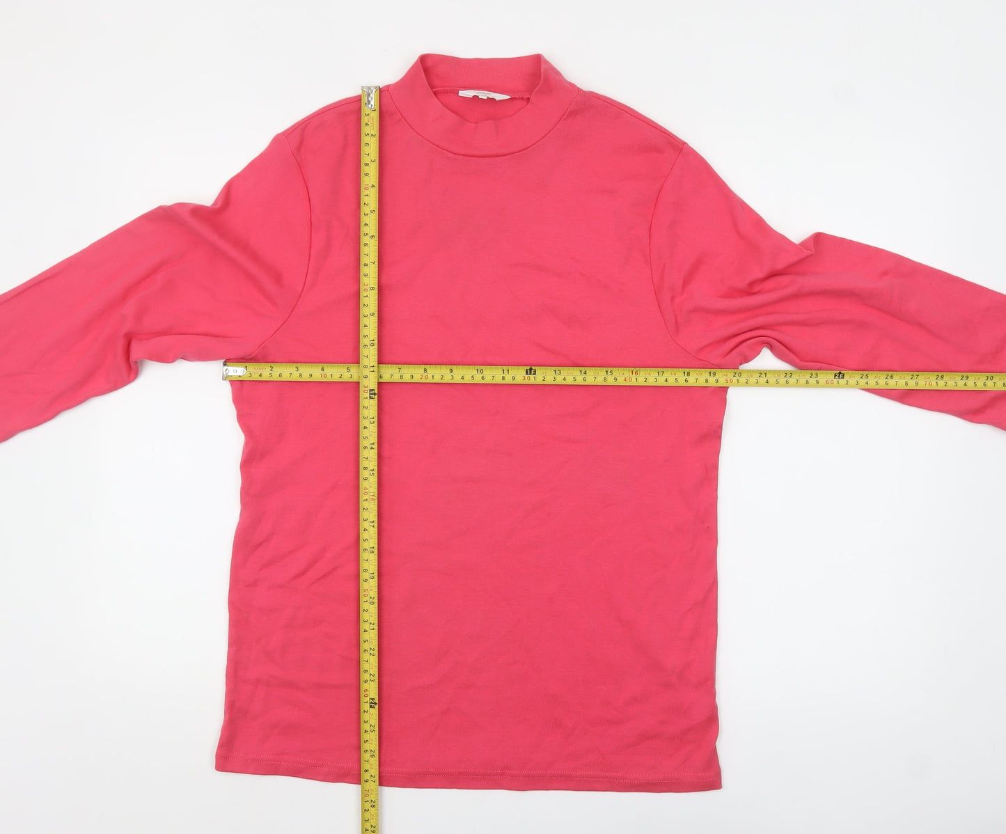Womens UK Size 20 Cotton Traders Pink Basic T-Shirt