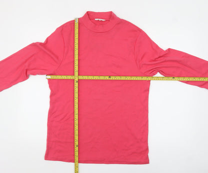 Womens UK Size 20 Cotton Traders Pink Basic T-Shirt