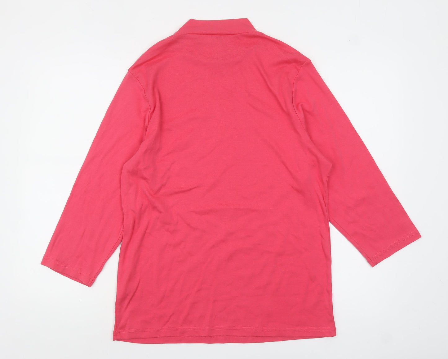 Womens UK Size 20 Cotton Traders Pink Basic T-Shirt