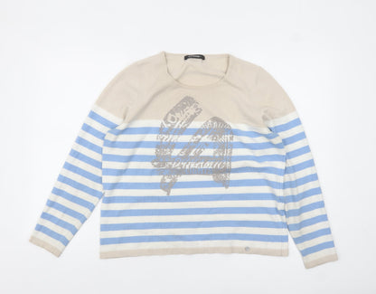 Womens UK Size 12 Golléhaug Collection Beige Pullover Jumper