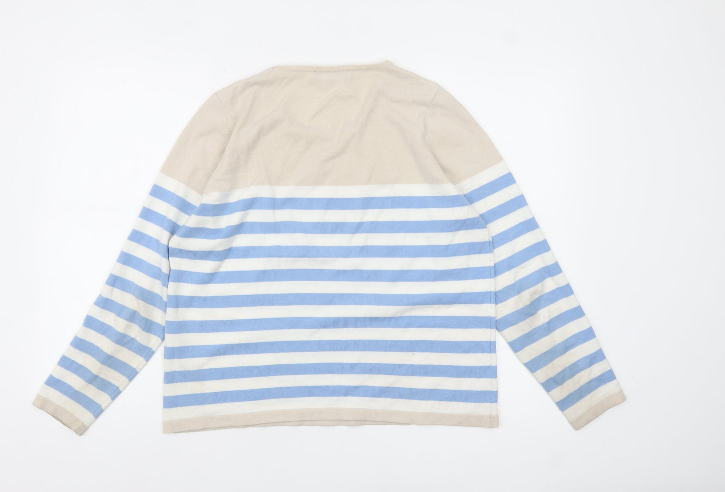 Womens UK Size 12 Golléhaug Collection Beige Pullover Jumper