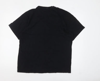 Mens UK Size L Pyjamas.com Black  T-Shirt