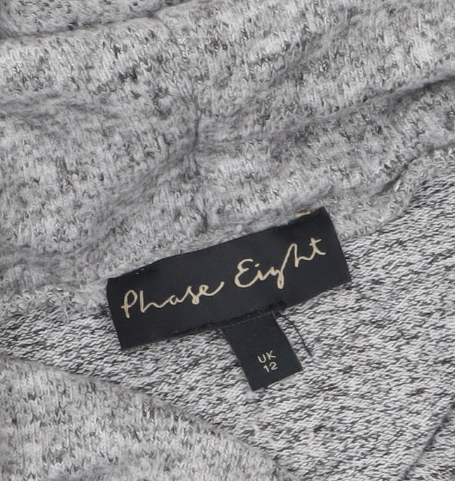 Womens UK Size 12 Phase Eight Grey Tunic Blouse