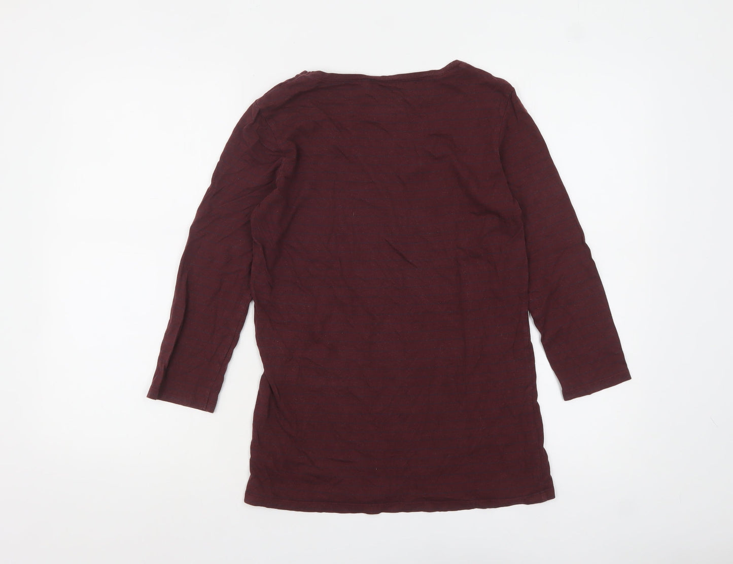Womens UK Size 10 FatFace Red Basic T-Shirt