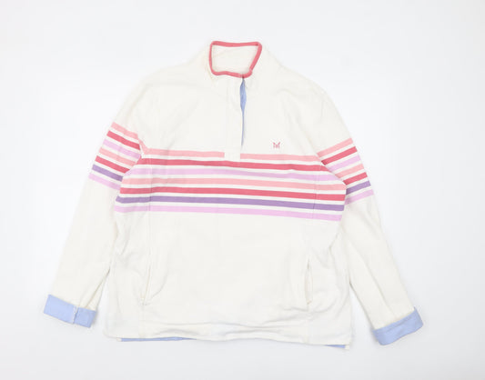 Womens UK Size 16 Crew Clothing Company Ivory Pullover Sweatshirt