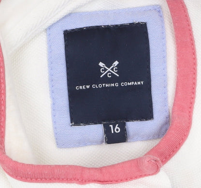 Womens UK Size 16 Crew Clothing Company Ivory Pullover Sweatshirt