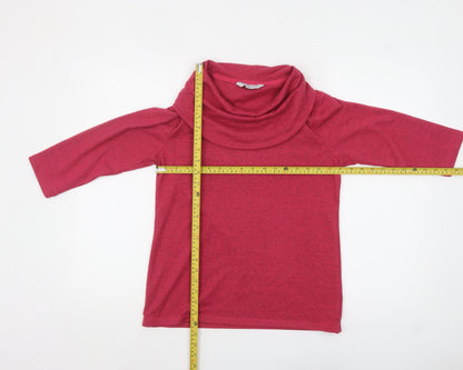 Womens UK Size 8 Penny Plain Pink Tunic Blouse