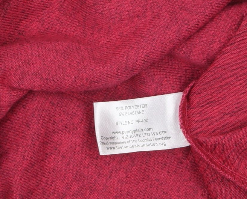 Womens UK Size 8 Penny Plain Pink Tunic Blouse