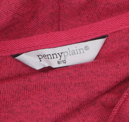Womens UK Size 8 Penny Plain Pink Tunic Blouse
