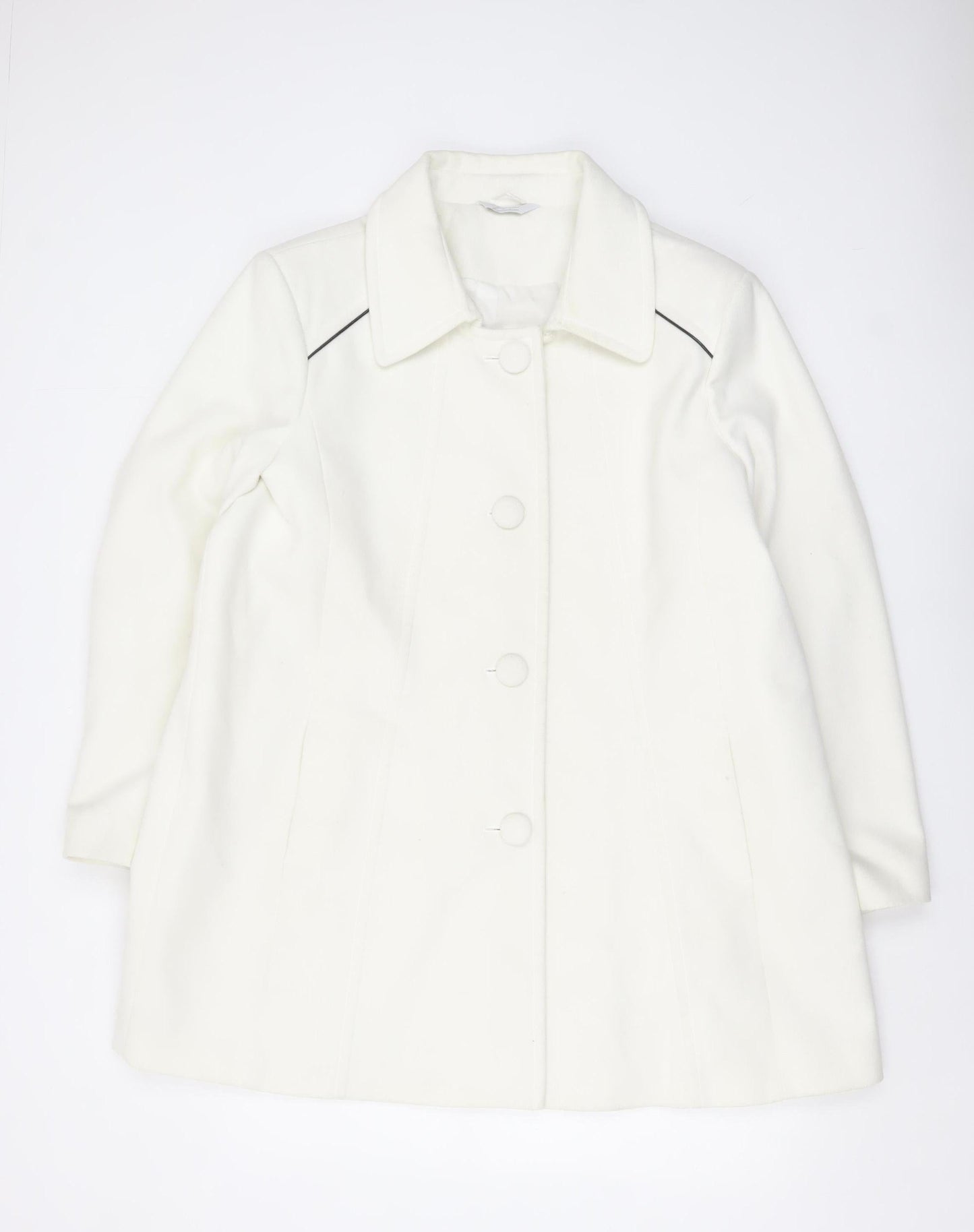 Womens UK Size 22 Special Collection White Overcoat