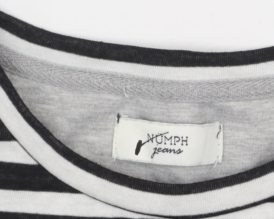 Womens UK Size L Nümph Black Basic T-Shirt