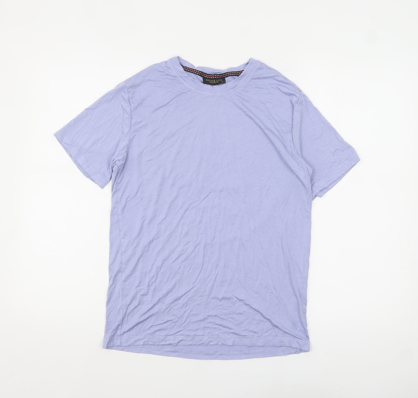 Mens UK Size M Better Life Purple  T-Shirt