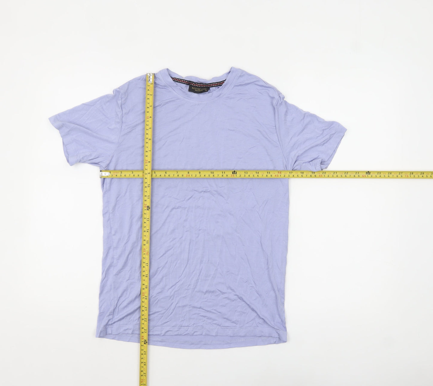 Mens UK Size M Better Life Purple  T-Shirt