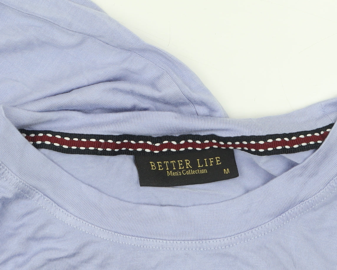Mens UK Size M Better Life Purple  T-Shirt