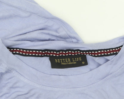 Mens UK Size M Better Life Purple  T-Shirt