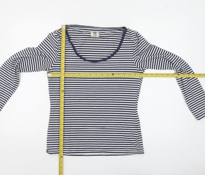 Womens UK Size M Crew Clothing Co. Blue Basic T-Shirt