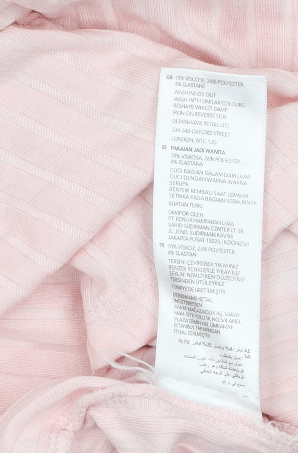 Womens UK Size 12 Principles Pink Basic Blouse