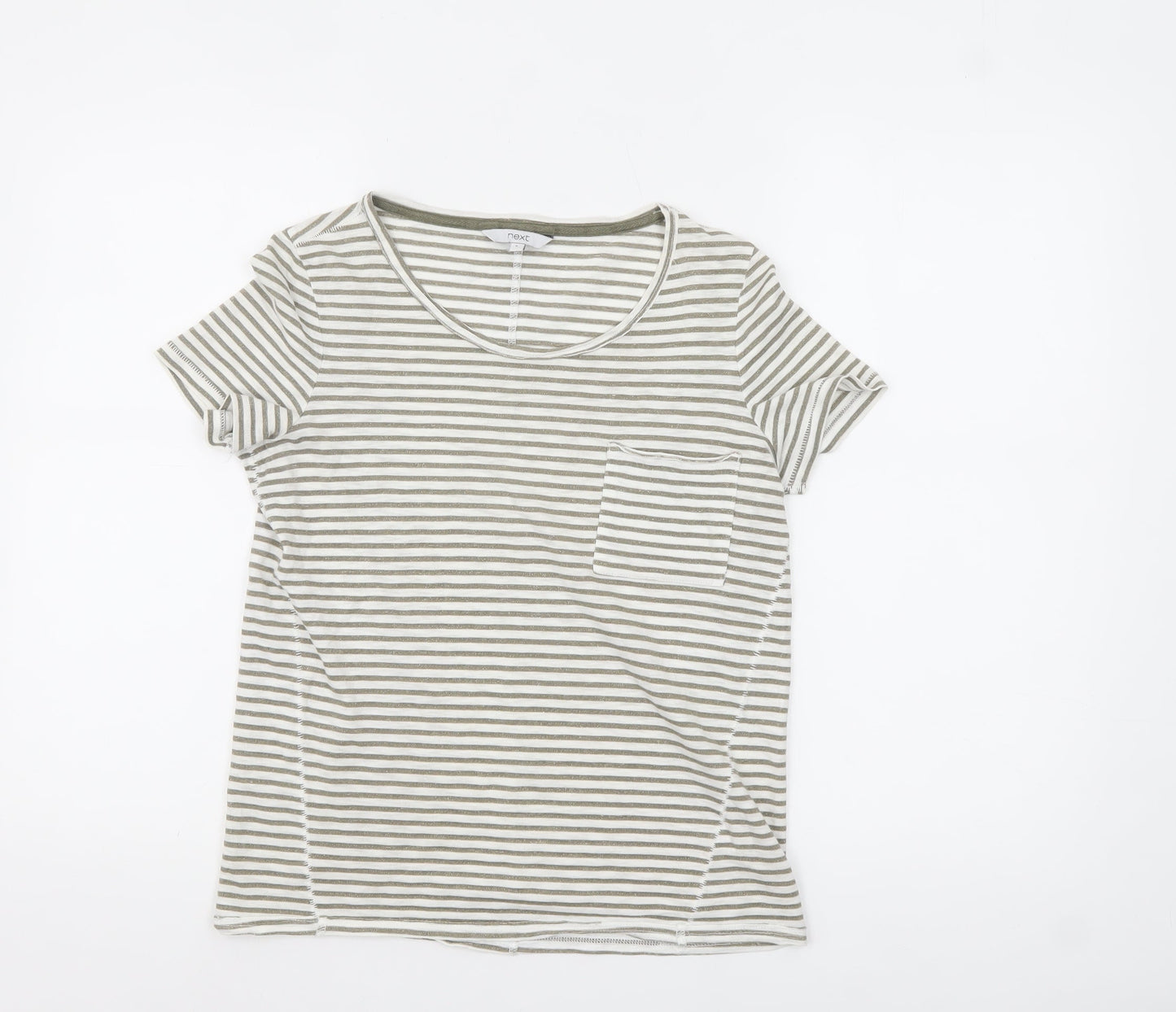 Womens UK Size 6 NEXT Beige Basic T-Shirt