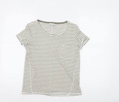 Womens UK Size 6 NEXT Beige Basic T-Shirt