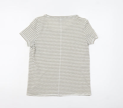 Womens UK Size 6 NEXT Beige Basic T-Shirt