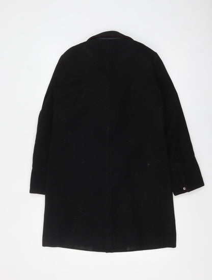 Womens UK Size 6 Topshop Black Overcoat