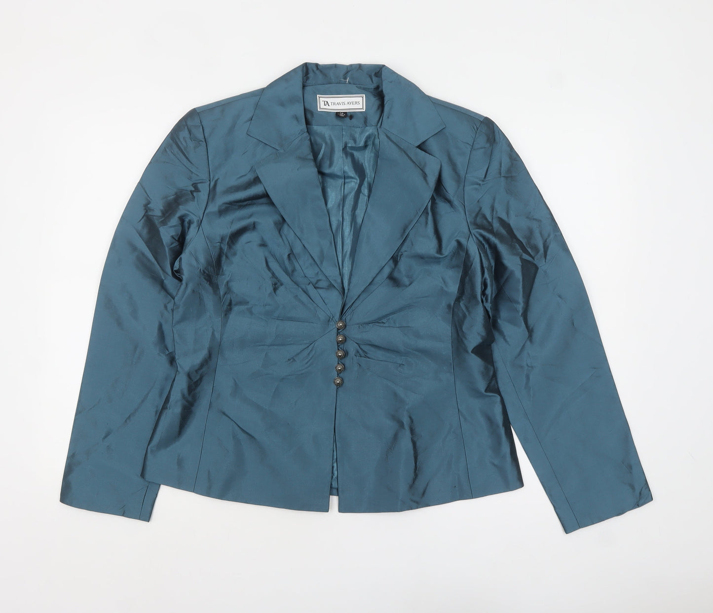 Womens UK Size 12 Travis Ayers Regular Blue Blazer