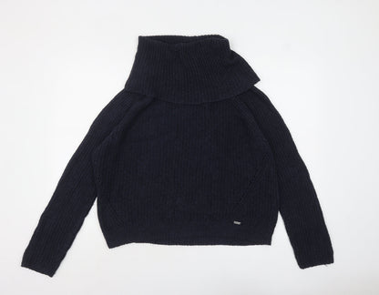 Womens UK Size L Hollister Blue Pullover Jumper