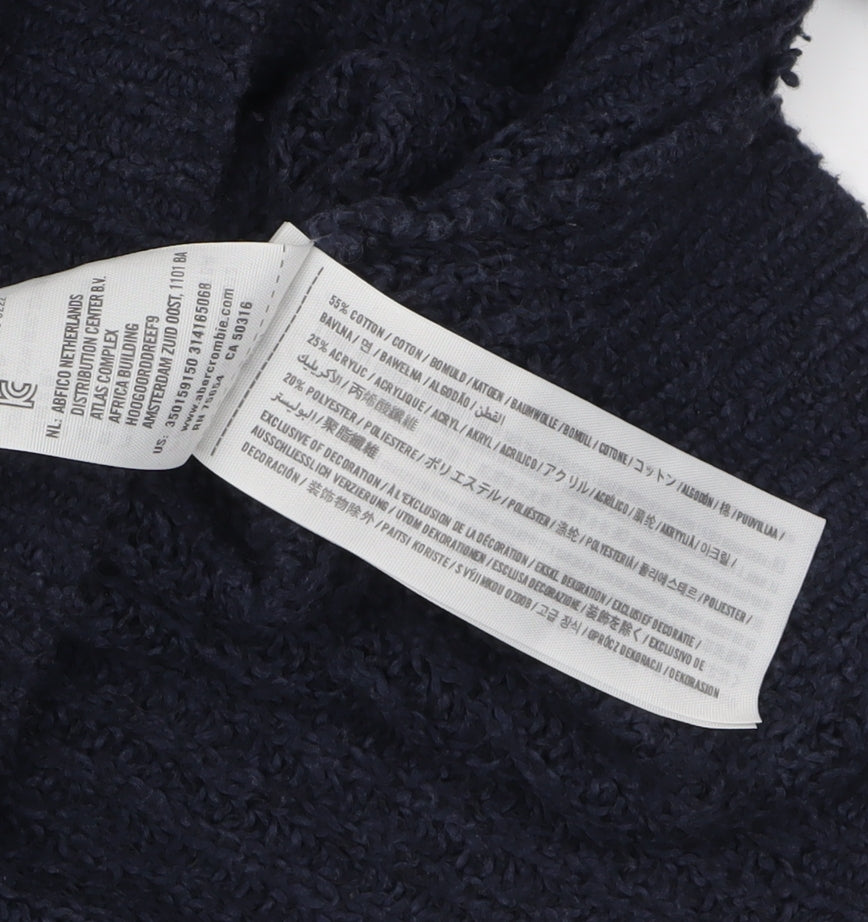 Womens UK Size L Hollister Blue Pullover Jumper