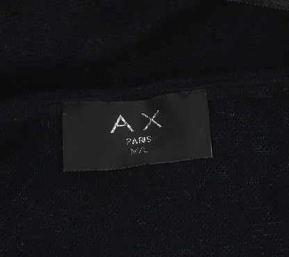 Womens UK Size M/L AX Paris Black Cardigan Jumper