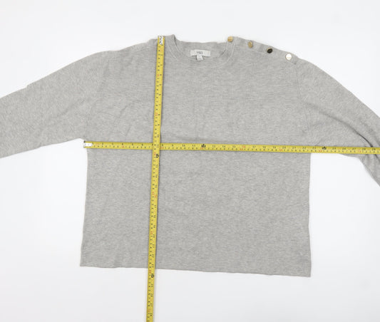 Womens UK Size L Marks and Spencer Grey Pullover Jumper