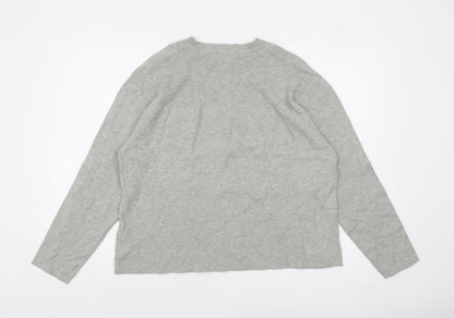 Womens UK Size L Marks and Spencer Grey Pullover Jumper