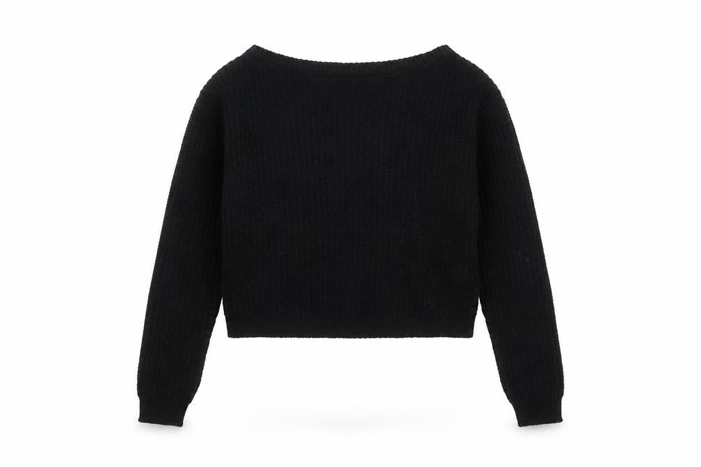 Womens UK Size 6 Missguided Black Pullover Jumper