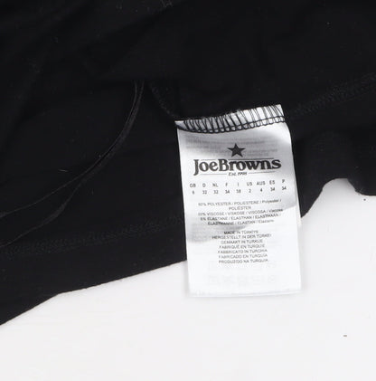 Joe Browns Women Black Off Shoulder Slim Fit Long Sleeve Tunic Blouse Size 6
