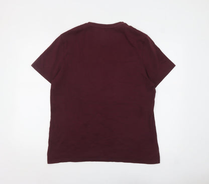 Mens UK Size L Lyle & Scott Brown  T-Shirt