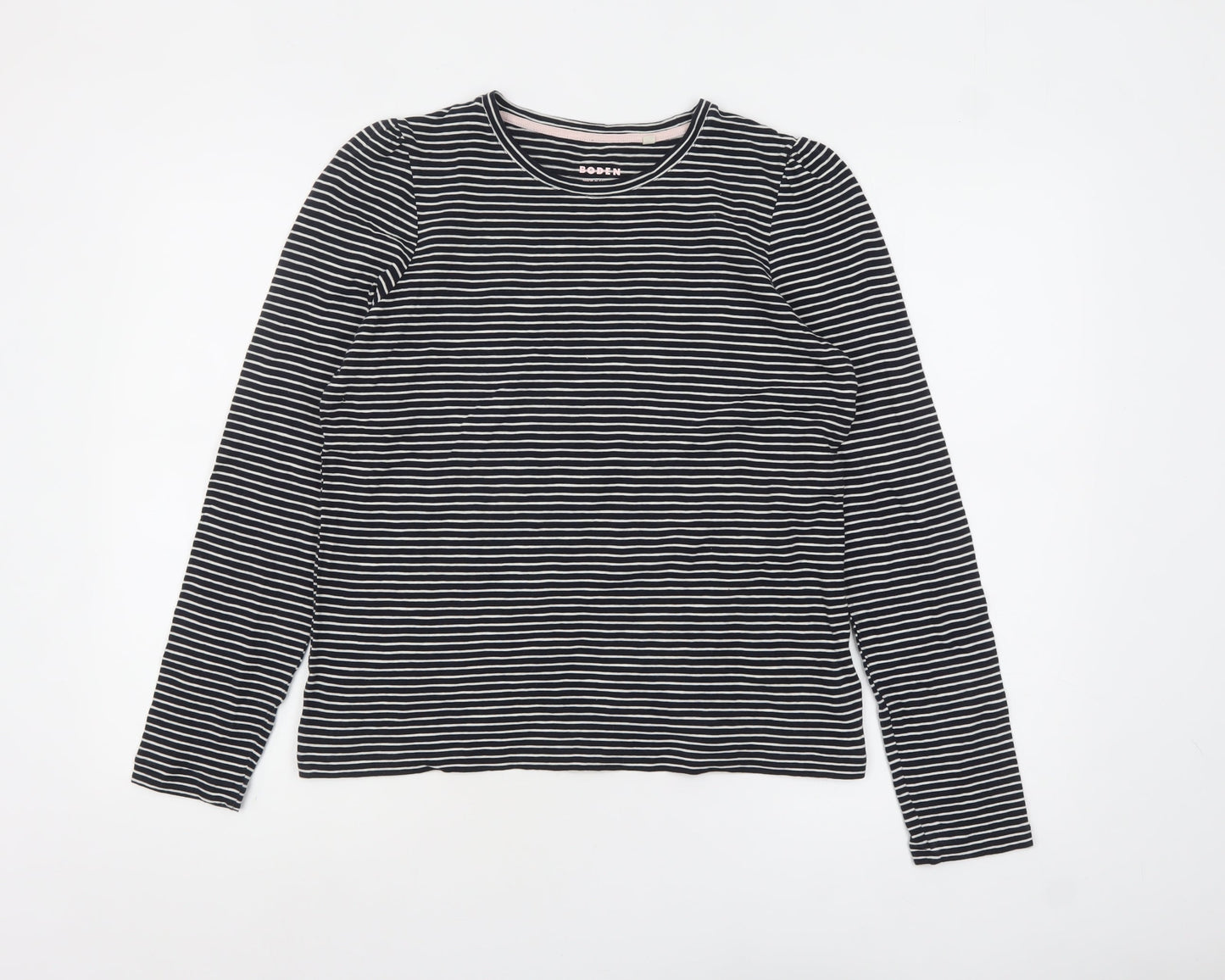 Womens UK Size M Boden Black Basic T-Shirt